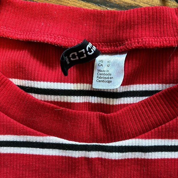 Stripe Rib Knit Dress - Picture 2 of 3